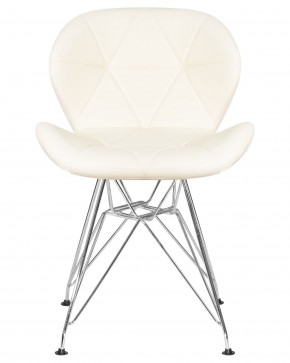 Стул обеденный DOBRIN BUTTERFLY CHROME, ножки хром, цвет кремовый в Салехарде - salekhard.ok-mebel.com | фото 6