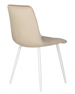 Стул обеденный DOBRIN CHILLY, Бежевый Holland 07, основание белое в Салехарде - salekhard.ok-mebel.com | фото 5