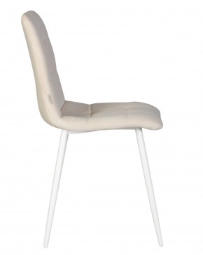 Стул обеденный DOBRIN CHILLY, Кремовый Holland 05, основание белое в Салехарде - salekhard.ok-mebel.com | фото 4