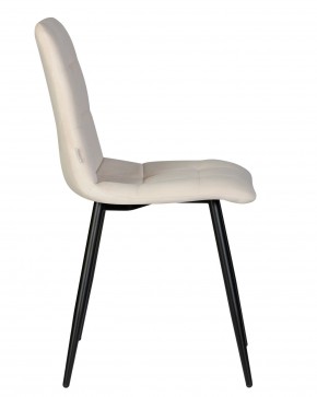 Стул обеденный DOBRIN CHILLY, Кремовый Holland 05, основание черное в Салехарде - salekhard.ok-mebel.com | фото 4