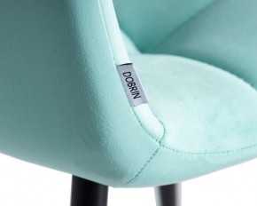 Стул обеденный DOBRIN CHILLY, Мятный Holland 50, основание черное в Салехарде - salekhard.ok-mebel.com | фото 10