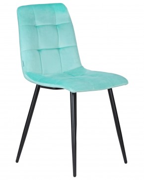 Стул обеденный DOBRIN CHILLY, Мятный Holland 50, основание черное в Салехарде - salekhard.ok-mebel.com | фото 2