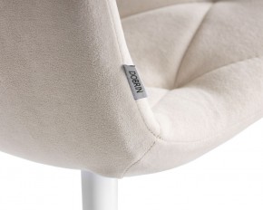 Стул обеденный DOBRIN CHILLY ROMBO, Бежевый Simple 44, основание белое в Салехарде - salekhard.ok-mebel.com | фото 10