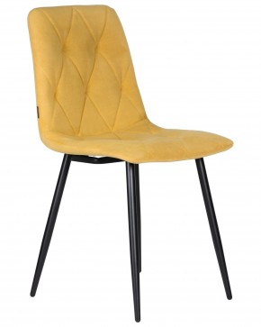 Стул обеденный DOBRIN CHILLY ROMBO, Горчичный Simple 15, основание черное в Салехарде - salekhard.ok-mebel.com | фото 2