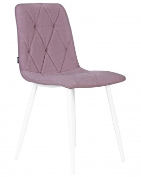 Стул обеденный DOBRIN CHILLY ROMBO, Лавандовый Simple 48, основание белый в Салехарде - salekhard.ok-mebel.com | фото 2