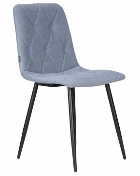 Стул обеденный DOBRIN CHILLY ROMBO, Серо-голубой Simple 26, основание черное в Салехарде - salekhard.ok-mebel.com | фото 2