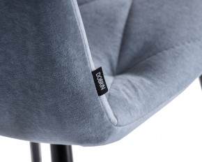 Стул обеденный DOBRIN CHILLY ROMBO, Серо-голубой Simple 26, основание черное в Салехарде - salekhard.ok-mebel.com | фото 7