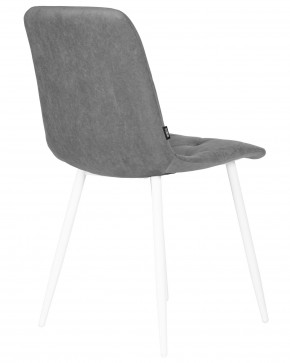 Стул обеденный DOBRIN CHILLY ROMBO, Серый Simple 33, основание белый в Салехарде - salekhard.ok-mebel.com | фото 4