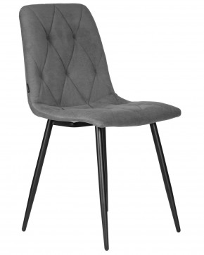 Стул обеденный DOBRIN CHILLY ROMBO, Серый Simple 33, основание черное в Салехарде - salekhard.ok-mebel.com | фото 2
