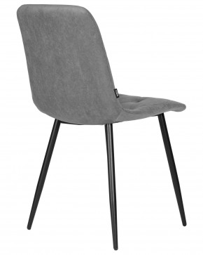 Стул обеденный DOBRIN CHILLY ROMBO, Серый Simple 33, основание черное в Салехарде - salekhard.ok-mebel.com | фото 4