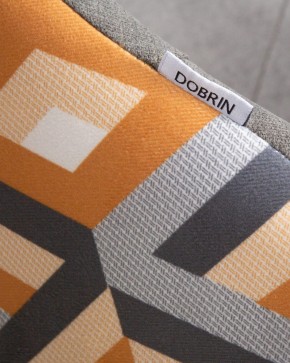 Стул обеденный DOBRIN MARKUS, ЭМАЛЬ ЧЕРНЫЙ МУАР ткань Candy Graphite+Escada Ochre в Салехарде - salekhard.ok-mebel.com | фото 10