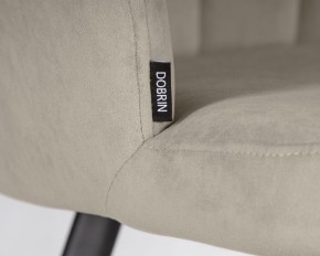 Стул обеденный DOBRIN NAOMI, ЭМАЛЬ ЧЕРНЫЙ МУАР велюр Catania Cocoa в Салехарде - salekhard.ok-mebel.com | фото 7