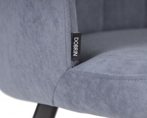 Стул обеденный DOBRIN NAOMI, ЭМАЛЬ ЧЕРНЫЙ МУАР велюр Catania Steel в Салехарде - salekhard.ok-mebel.com | фото 7