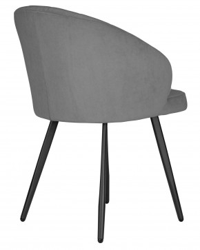 Стул обеденный DOBRIN NAOMI, ЭМАЛЬ ЧЕРНЫЙ МУАР велюр Catania Stone в Салехарде - salekhard.ok-mebel.com | фото 4