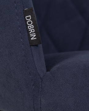 Стул обеденный DOBRIN ROBY, ЭМАЛЬ ЧЕРНЫЙ МУАР велюр Catania Dark Blue в Салехарде - salekhard.ok-mebel.com | фото 9