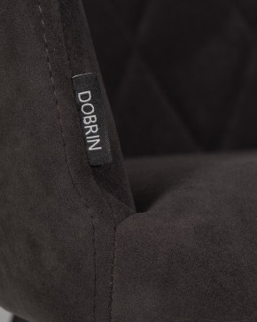 Стул обеденный DOBRIN ROBY, ЭМАЛЬ ЧЕРНЫЙ МУАР велюр Catania Espresso в Салехарде - salekhard.ok-mebel.com | фото 9