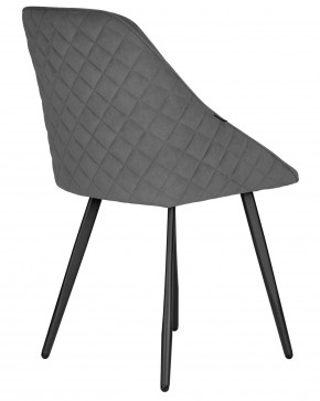 Стул обеденный DOBRIN STELLA, ЭМАЛЬ ЧЕРНЫЙ МУАР велюр Catania Stone в Салехарде - salekhard.ok-mebel.com | фото 4