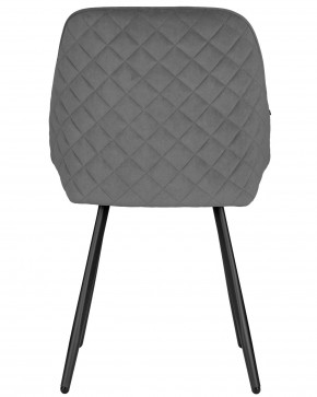 Стул обеденный DOBRIN STELLA, ЭМАЛЬ ЧЕРНЫЙ МУАР велюр Catania Stone в Салехарде - salekhard.ok-mebel.com | фото 5