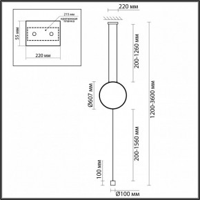 Светильник на растяжке Odeon Light Teo 7022/27FL в Салехарде - salekhard.ok-mebel.com | фото 4