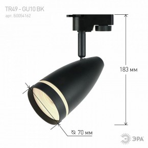 Светильник на штанге Эра  TR49 - GU10 BK в Салехарде - salekhard.ok-mebel.com | фото 4