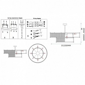Светильник на штанге Imperiumloft RH Marais Round Chandelier 40,2668 в Салехарде - salekhard.ok-mebel.com | фото 11