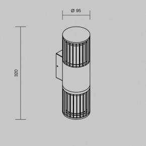 Светильник на штанге Maytoni Alura O492WL-02GF в Салехарде - salekhard.ok-mebel.com | фото 5