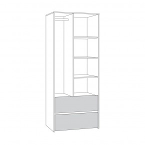 Торонто Шкаф для одежды 13.333 в Салехарде - salekhard.ok-mebel.com | фото 2