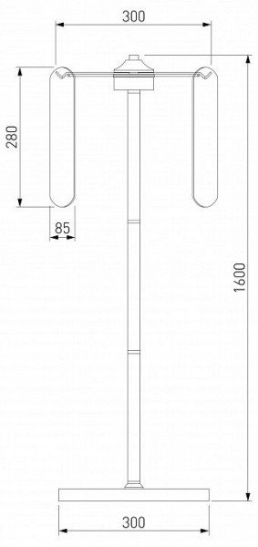 Торшер Eurosvet Claire 01171/3 золото в Салехарде - salekhard.ok-mebel.com | фото 3