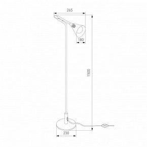 Торшер Eurosvet Enigma 01187/1 черный в Салехарде - salekhard.ok-mebel.com | фото 4