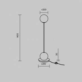 Торшер Maytoni Twins MOD427FL-L20B3K в Салехарде - salekhard.ok-mebel.com | фото 4