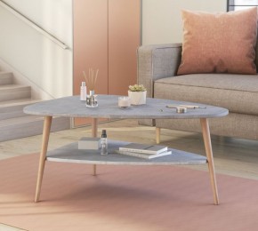 ТРИО Стол журнальный (бетон) в Салехарде - salekhard.ok-mebel.com | фото