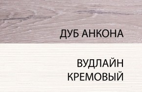 Тумба 1S, OLIVIA, цвет вудлайн крем/дуб анкона в Салехарде - salekhard.ok-mebel.com | фото 3