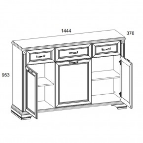 Тумба 3D3S, MONAKO, цвет Сосна винтаж/дуб анкона в Салехарде - salekhard.ok-mebel.com | фото 2