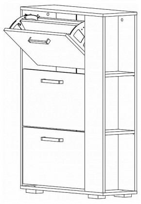 Тумба для обуви Эдеа-1 в Салехарде - salekhard.ok-mebel.com | фото 2