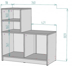 Тумба для прихожей V29 в Салехарде - salekhard.ok-mebel.com | фото 2