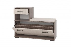 Тумба под обувь ЛИРА (Бодега темный/светлый) в Салехарде - salekhard.ok-mebel.com | фото 2
