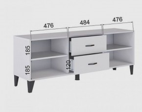 Тумба под ТВ ТВМ-6 (белый) в Салехарде - salekhard.ok-mebel.com | фото 2