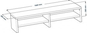 ТВ-тумба Энкель ТВ16, тамбурат, цвет белый в Салехарде - salekhard.ok-mebel.com | фото 3