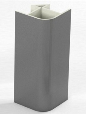 Угловое соединение для цоколя 90 гр. h100 мм (Алюминий, Белый, Черный, Сонома) в Салехарде - salekhard.ok-mebel.com | фото