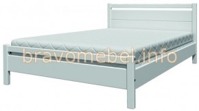 ВЕРОНИКА-1 Кровать из массива 900 (Белый Античный) в Салехарде - salekhard.ok-mebel.com | фото