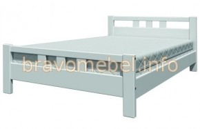 ВЕРОНИКА-2 Кровать из массива 900 (Белый античный) в Салехарде - salekhard.ok-mebel.com | фото