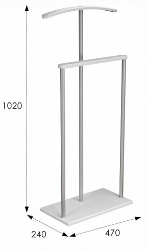 Вешалка для костюма Дэви 1 в Салехарде - salekhard.ok-mebel.com | фото 6