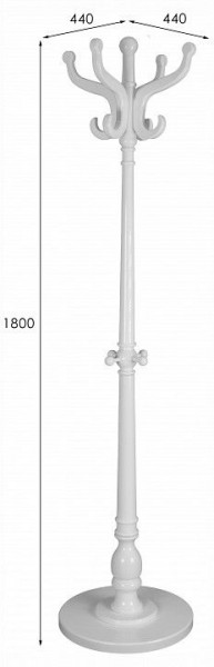 Вешалка-стойка В 1Н в Салехарде - salekhard.ok-mebel.com | фото 7
