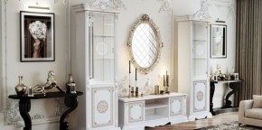 Витрина 1- дверная (12.321) Грация (белый/золото) в Салехарде - salekhard.ok-mebel.com | фото 2