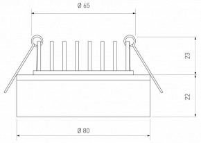 Встраиваемый светильник Elektrostandard  a032751 в Салехарде - salekhard.ok-mebel.com | фото 4