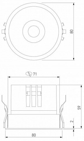 Встраиваемый светильник Elektrostandard Forte a069411 в Салехарде - salekhard.ok-mebel.com | фото 7