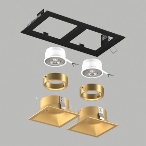 Встраиваемый светильник Lightstar Domino D5270303GMOD в Салехарде - salekhard.ok-mebel.com | фото 3