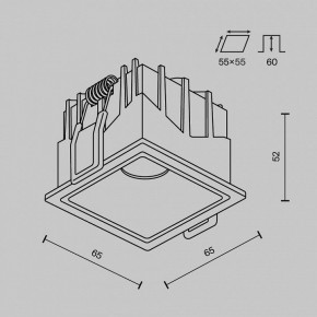 Встраиваемый светильник Maytoni Alfa LED DL043-01-10W4K-SQ-W-1 в Салехарде - salekhard.ok-mebel.com | фото 9