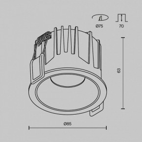 Встраиваемый светильник Maytoni Alfa LED DL043-01-15W4K-RD-W-1 в Салехарде - salekhard.ok-mebel.com | фото 10