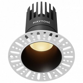 Встраиваемый светильник Maytoni Dip DL122-15W-2.7K-TRS-B в Салехарде - salekhard.ok-mebel.com | фото